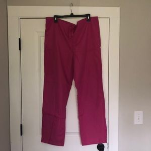 Hot pink scrub pants